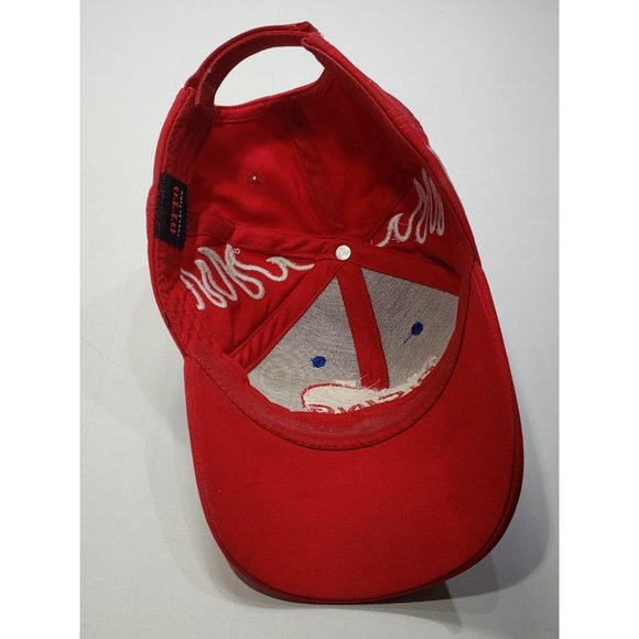 Rusty Wallace Racing Experience Hat Cap Snapback Blue W/ Red Flames Embroidered - Picture 6 of 8